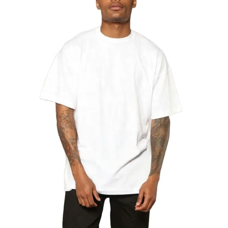 Over Size Thick Collar Heavyweight Blank T-Shirt Custom Cotton 200 GSM Plain Oversized T shirt Good quality and low price