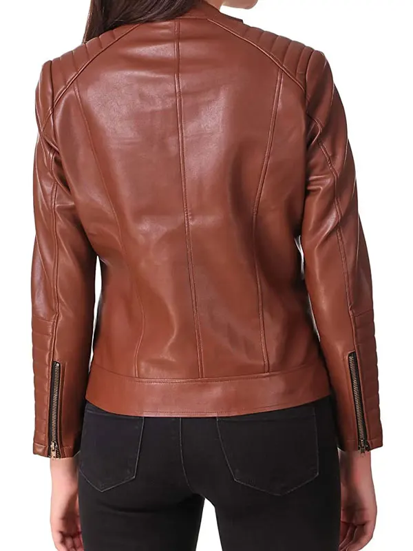 slim short leather jacket fashion for man and woman zip jacket fox fur coat fashion leather graphics jacket women