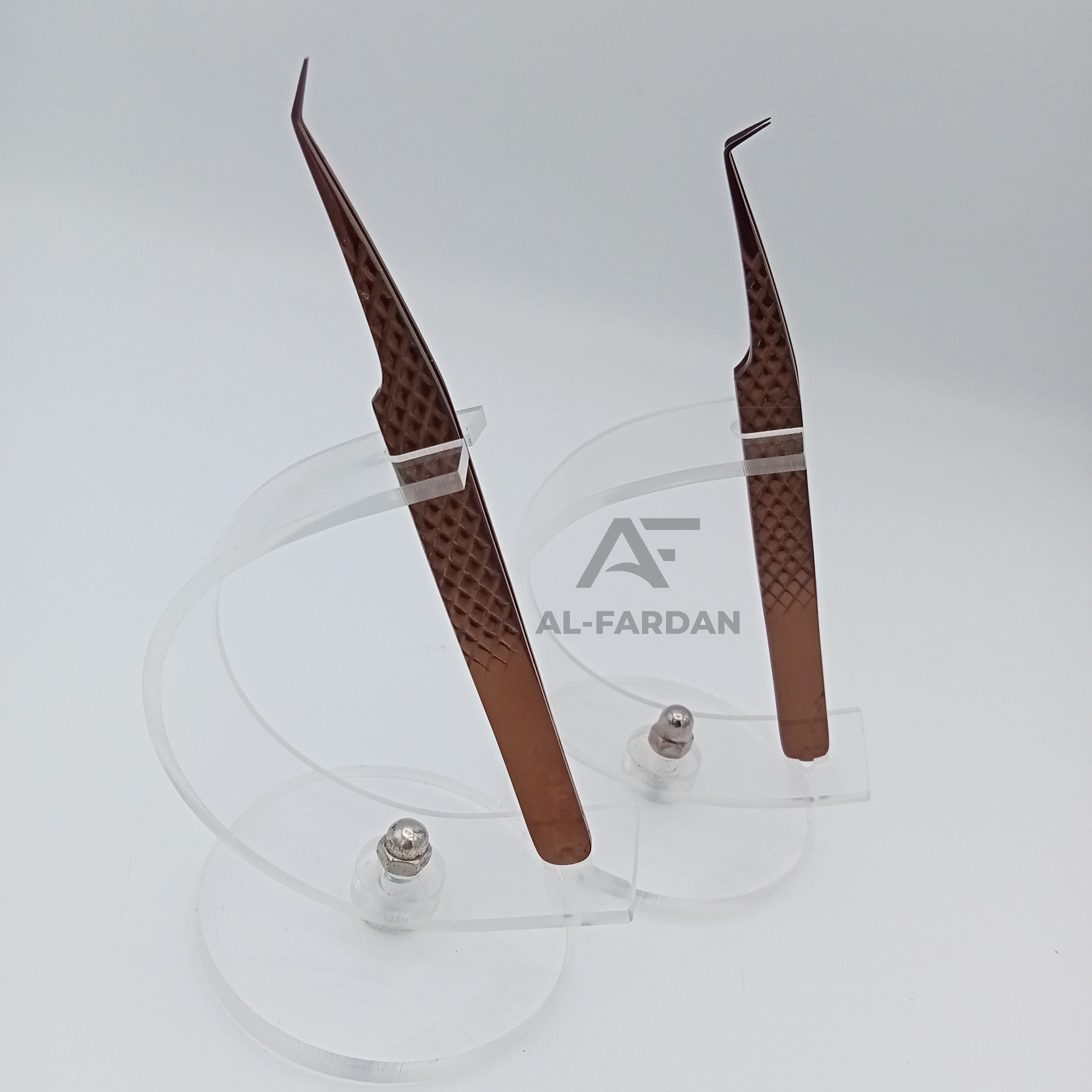 45 And 90 Degree Eyelash Extension Tweezers Rose Gold Plasma Color Plastic Stands For Lashes Tweezers Diamond Grip