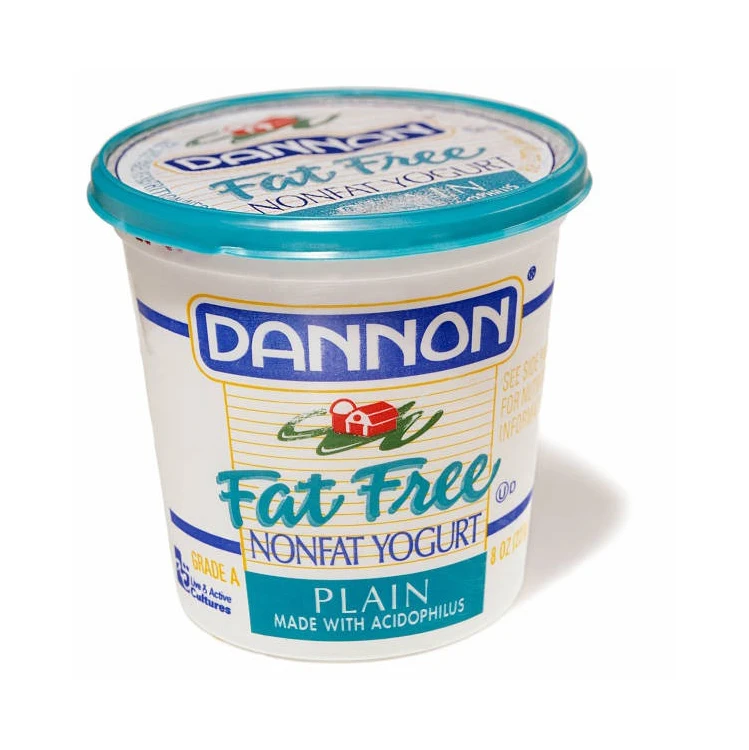 Оптовая продажа йогурт контейнер Dannon с крышкой