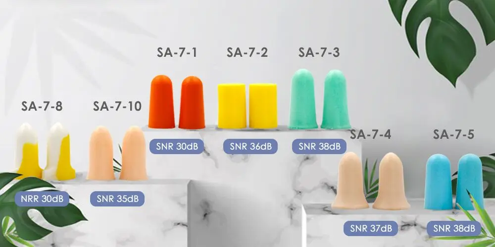 Wholesale Sleeping 38dB CE Noise Reduction Earplugs Foam Ear Plugs