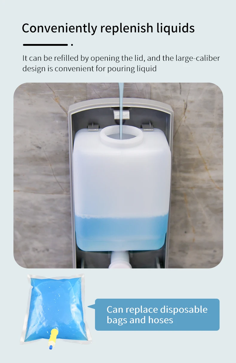 Wall Shampoo Soap Dispenser Wall Mounted Toilet Seat Sanitizer Dispenser Laundry Detergent Dispenser