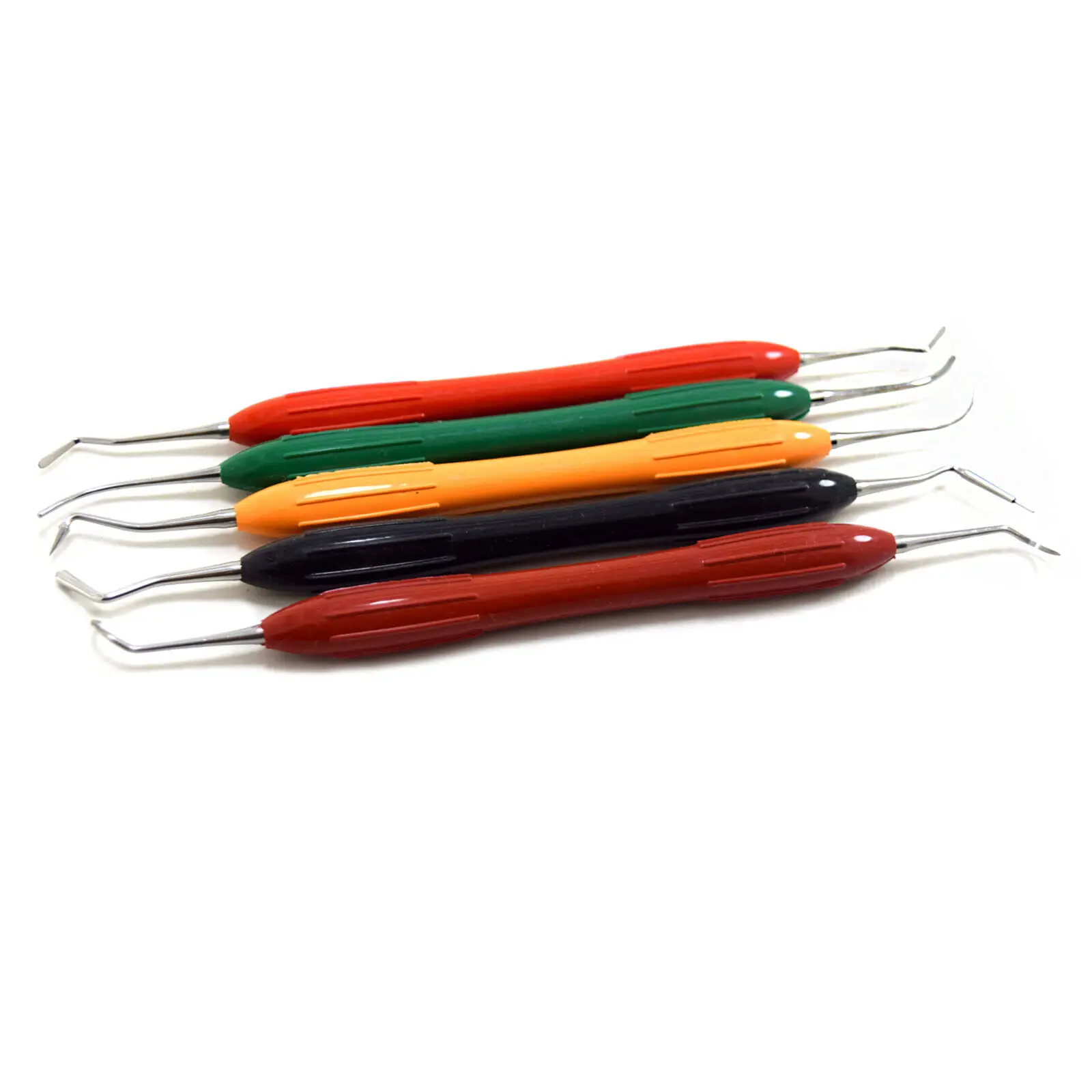 LM-ARTE  max set of 5 dental high quality instruments composite filling CE silicone handle  cassette