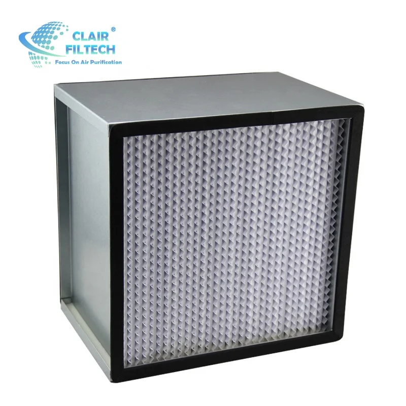 Factory Price Deep Pleated Separator Laminar Flow Hood H13 H14 Hepa Filter For Ventilation System