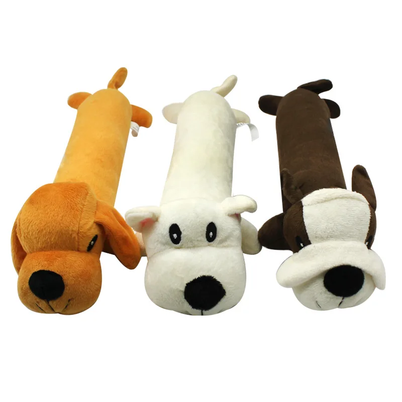 Wholesale Customized OEM Stuffed Soft Plush Dog Toy Bulk Pet Dog Squeaky Plush Toys Pack Cute Puppy Dog Toys Plush Set Bundle