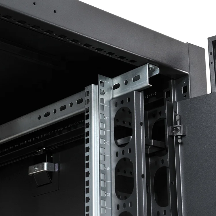 Huamai data cabinet use unshielded network cable 42u server rack price for 27-30U independent install PDU and UPS