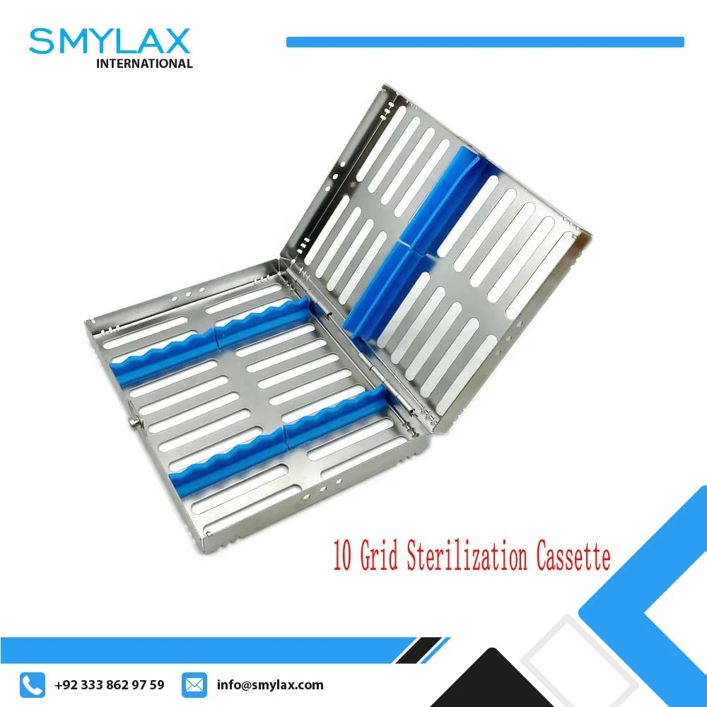 Dental Lab Autoclave Sterilization Cassette Rack Box Tray Case Box For 5 10 20 Instrument