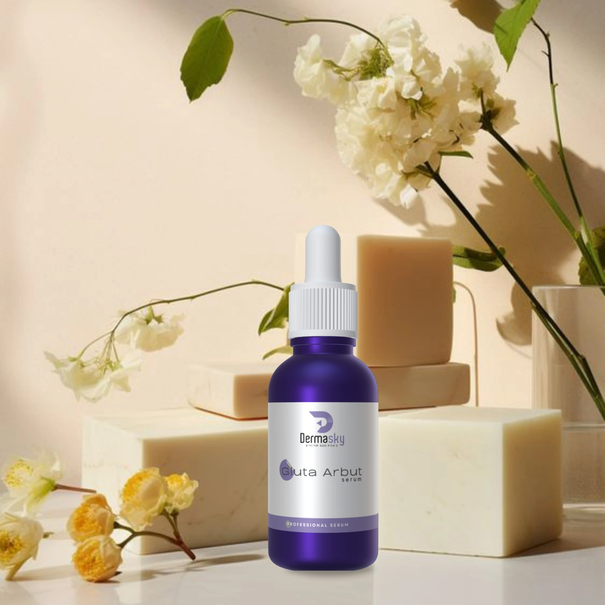 Skin Lightening Whitening Gluta Arbut Serum for Face 30ml bottle skincare Arbutin serum anti aging antioxidant