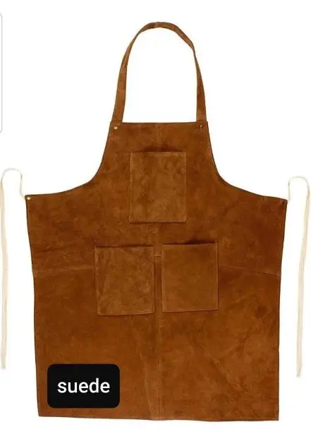 Оптовая продажа 100% фартук из натуральной кожи для выпечки/приготовления пищи/работы/кафе/механических работ/садоводства высокого качества
