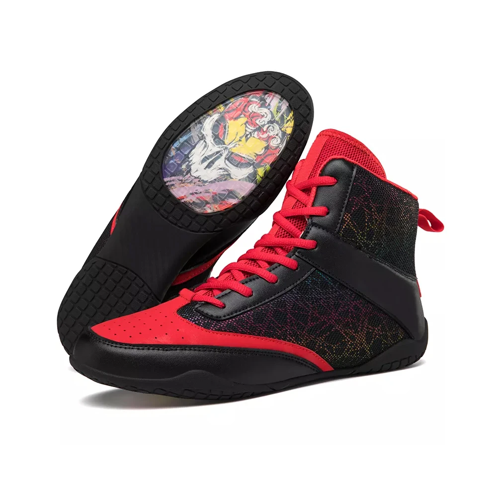 Lightweight High Quality Custom Design Wrestling Shoes  Weightlifting Powerlifting Workout MMA, Boxing Shoes