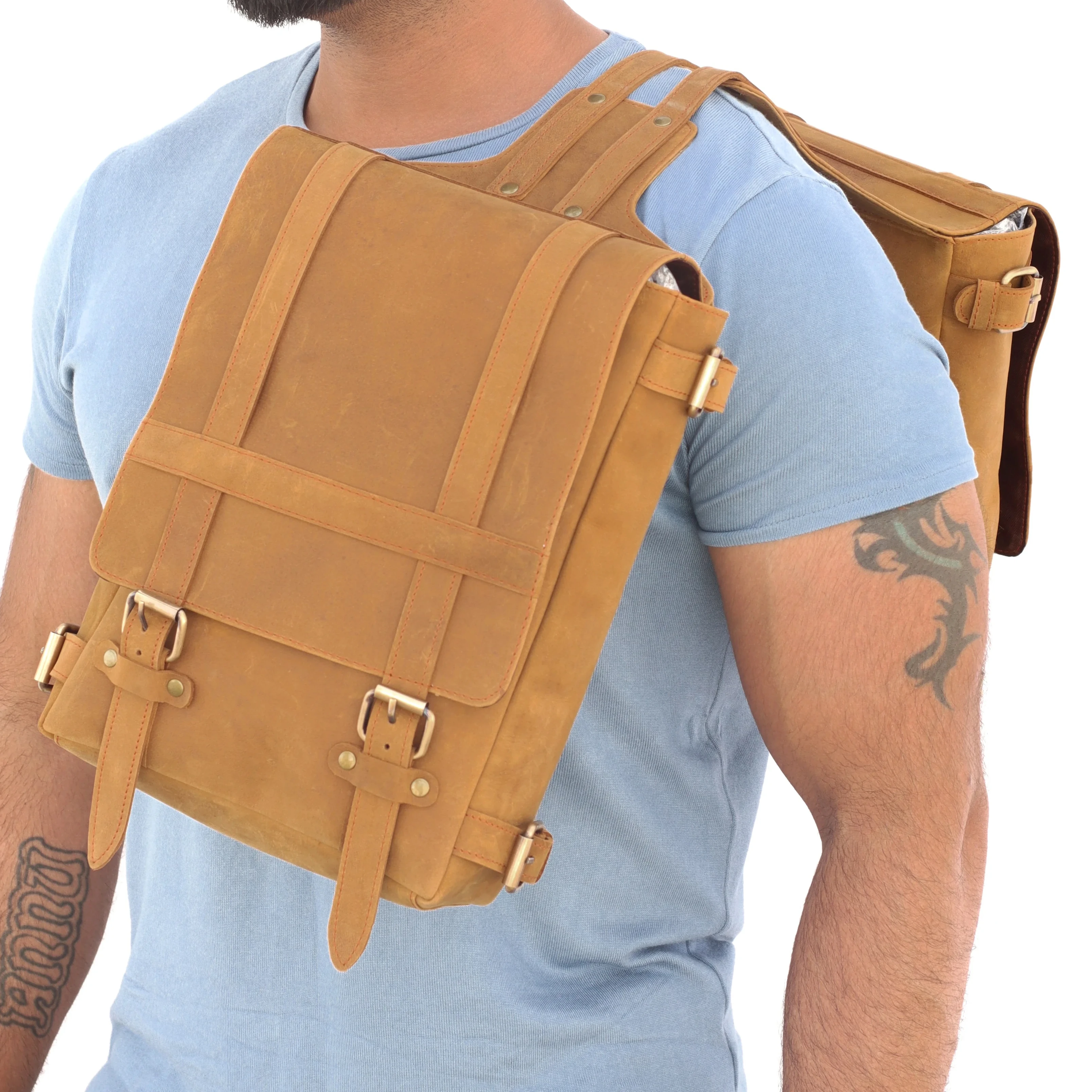 RABADA Universal Motorcycle Saddle bags, Saddlebags Pannier Storage Organizer Seat Pack Bag