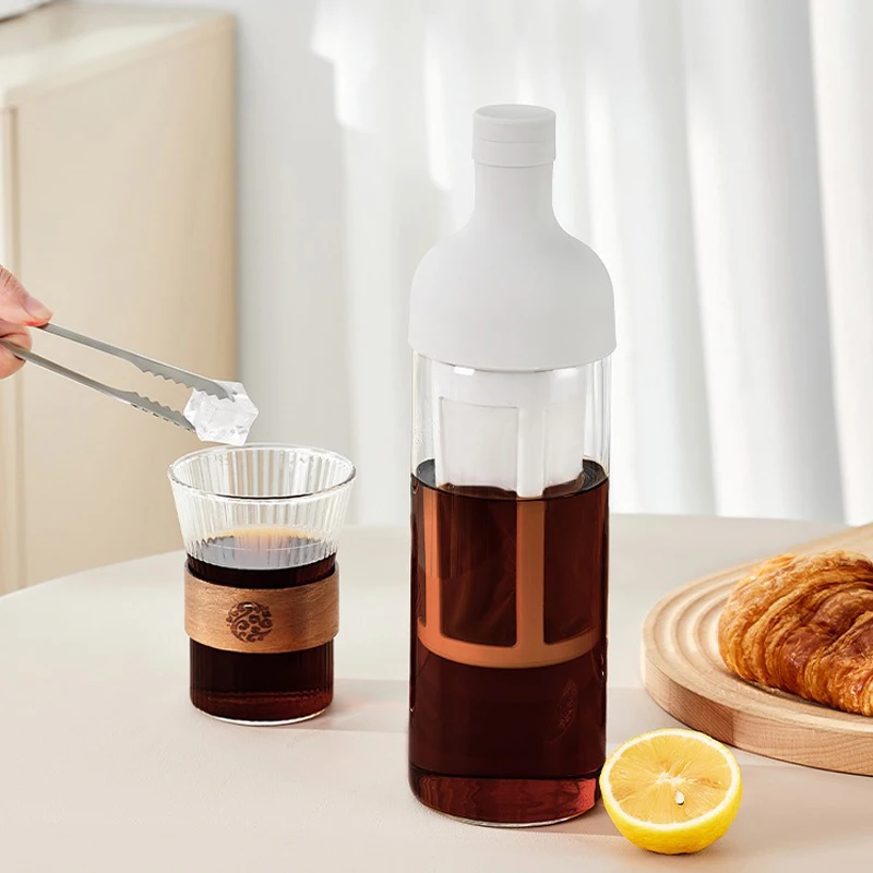 High Borosilicate Glass Cold Brew Bottles Iced Espresso Drip Pot Pitcher Cold Brew Coffee Maker With Food Grade Filter