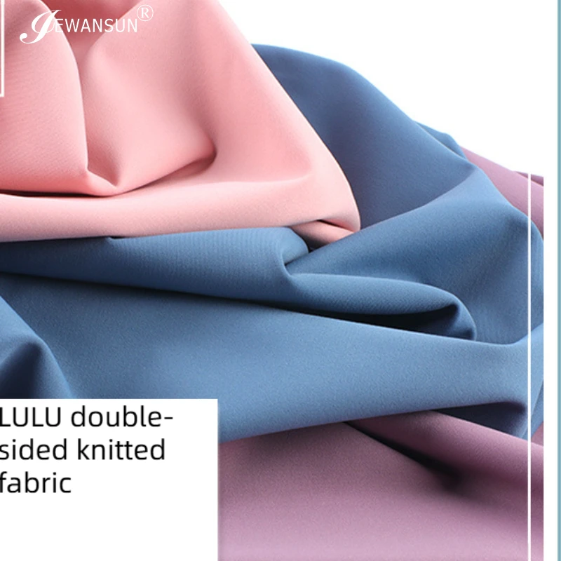 Factory LuLu 4-way stretch knitElastic fabric 75% nylon polyamide 25% spandex elastic fabricDouble knit yoga wear leggings