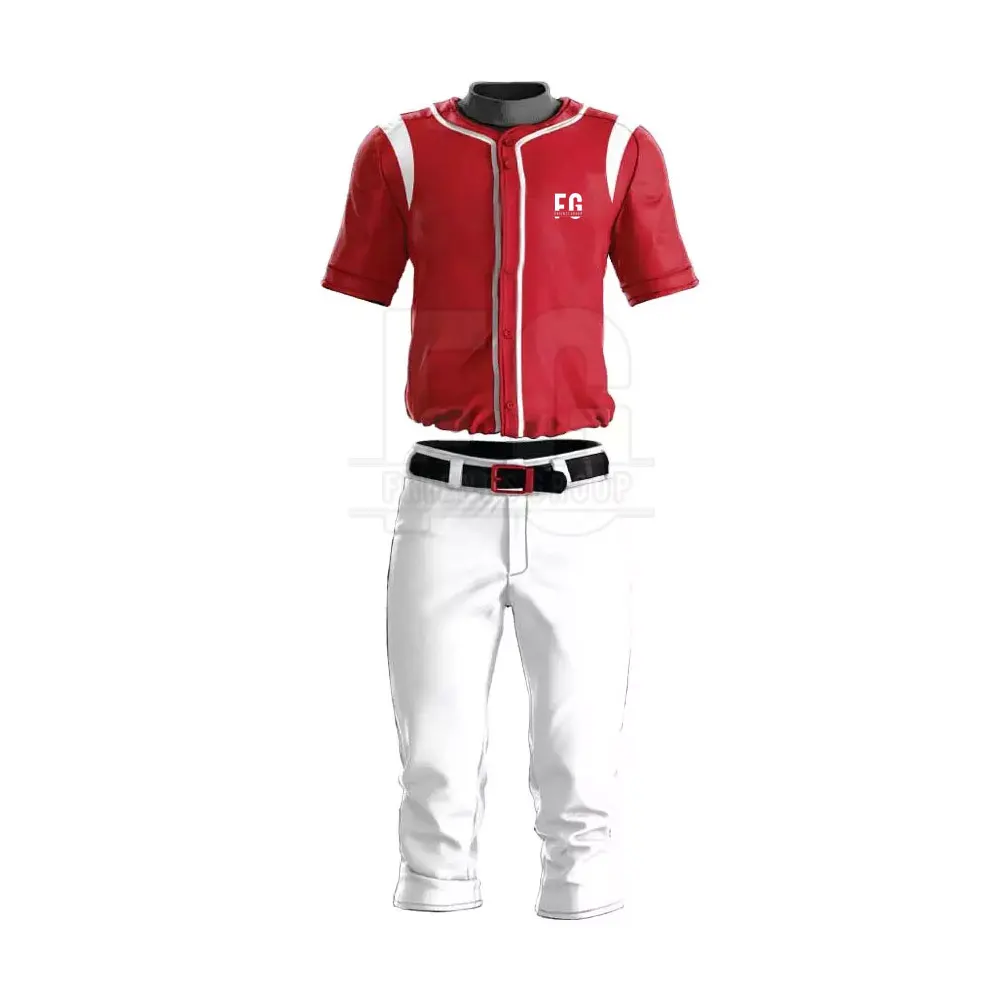 OEM Service Design Baseball Uniform Wholesale Blank Fashion 100% Polyester Men Baseball Uniform