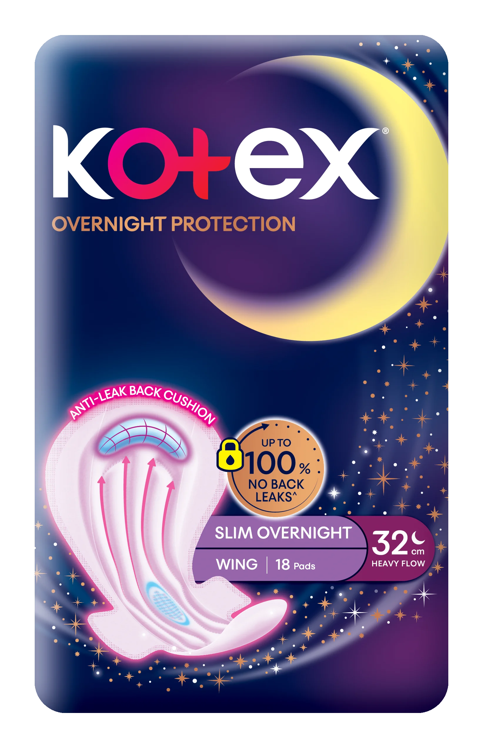 Kotex тонкая Ночная защита женская гигиеническая прокладка с крыльями 28 см менструальные прокладки