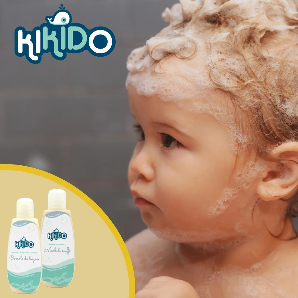 Высококачественный Итальянский детский органический гель для душа Kikido Coccole da Bath, Детская красота, личная гигиена