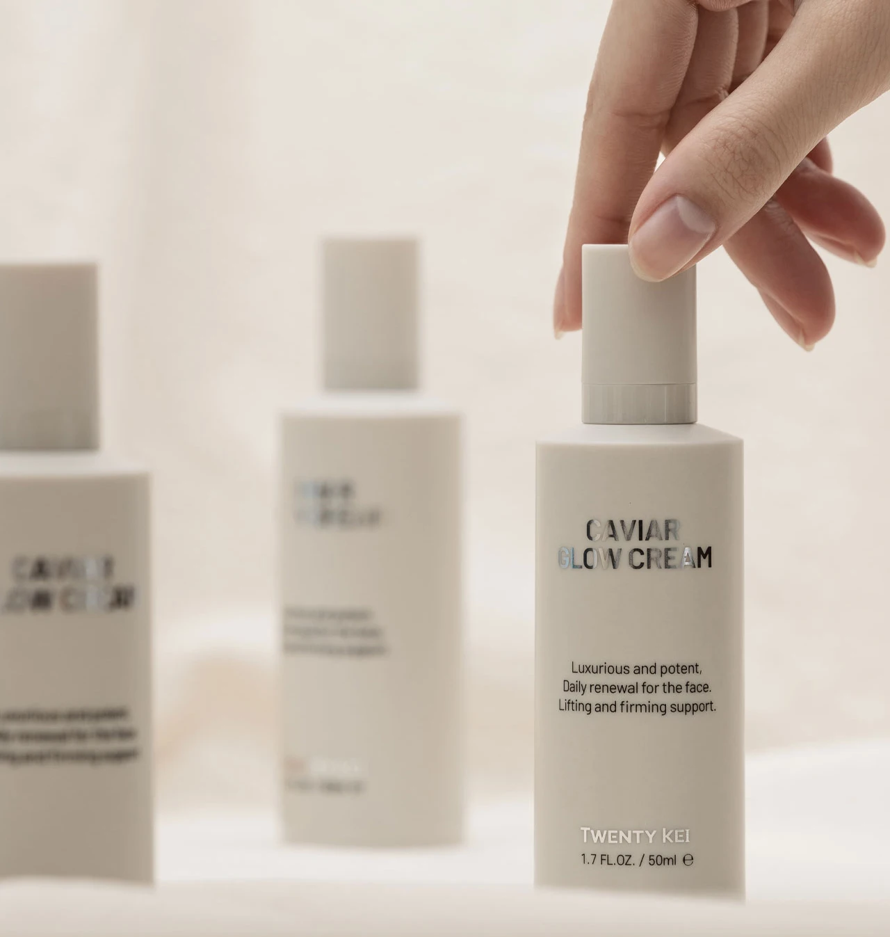 Twenty Kei Korean Caviar Glow Cream Moisturizing Face Lotion for Glowing Skin