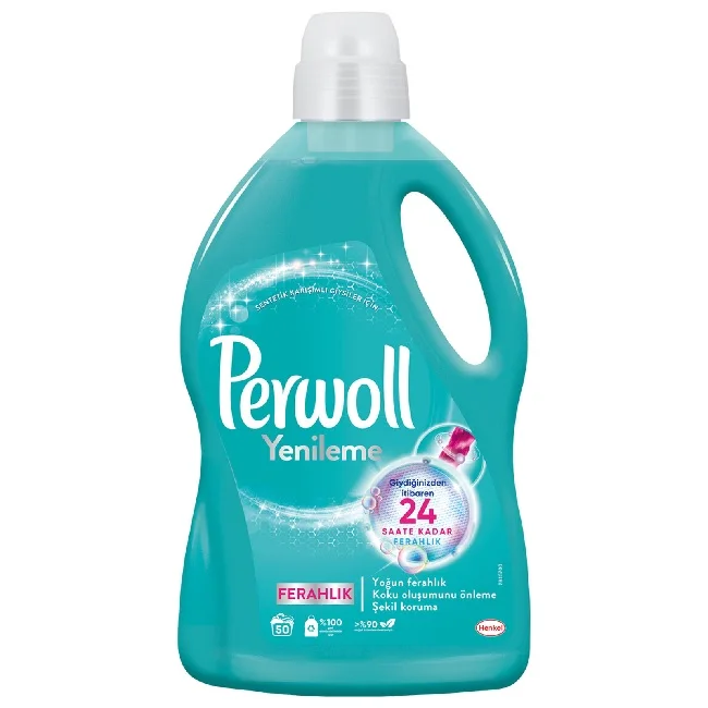 PERWOLL SENSITIVE CARE LIQUID LAUNDRY DETERGENT COLOR WHITE BLACK FLOWER CHARM REFRESH REFRESHMENT PERWOLL SENSITIVE CARE DETERG