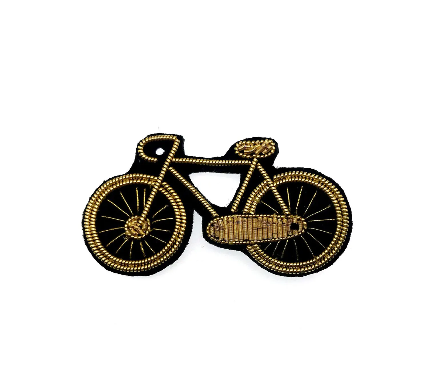 China Bullion Wire Hand Embroidery BEE pin brooch #00941