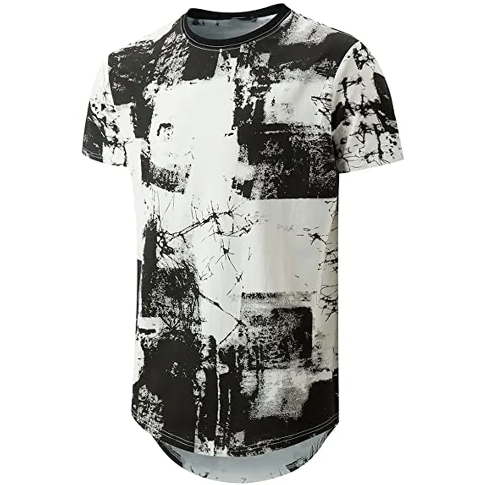 Men Best Quality 2024 Brand Fashion Shirts With Custom Print & Color Matching Casual Slim Fit Short Sleeve Shirt