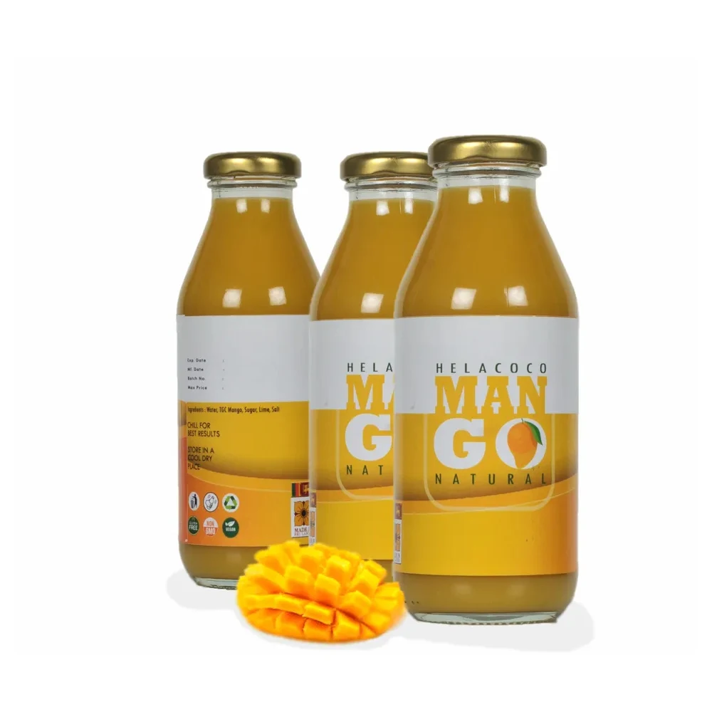 Natural Mango Juice 370ml Bottle Fruit Juice Beverage Soft Drinks Fresh Mangos - Hela Coco Mango Juice