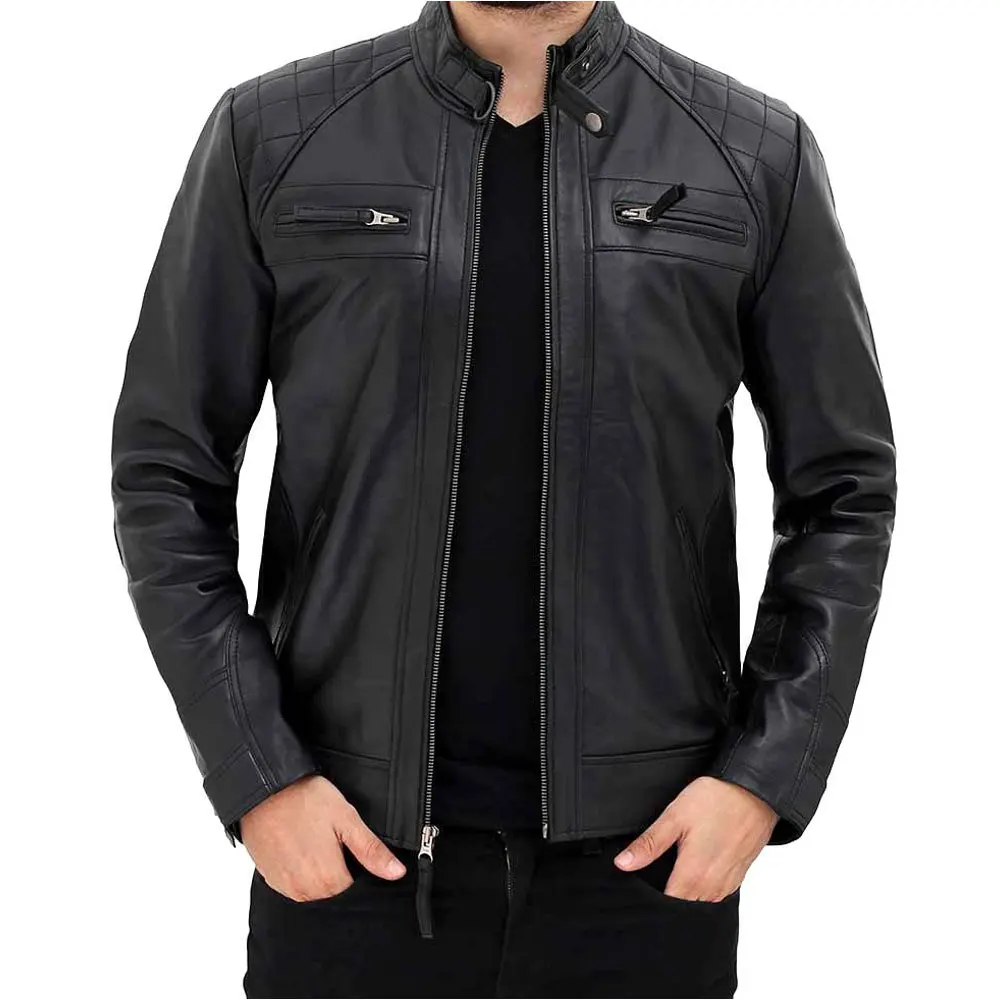 Leather Jackets For Men Autumn Popular Style Men Leather Jacket For Sale At Wholesale Price Cool Zipper Leather Jackets