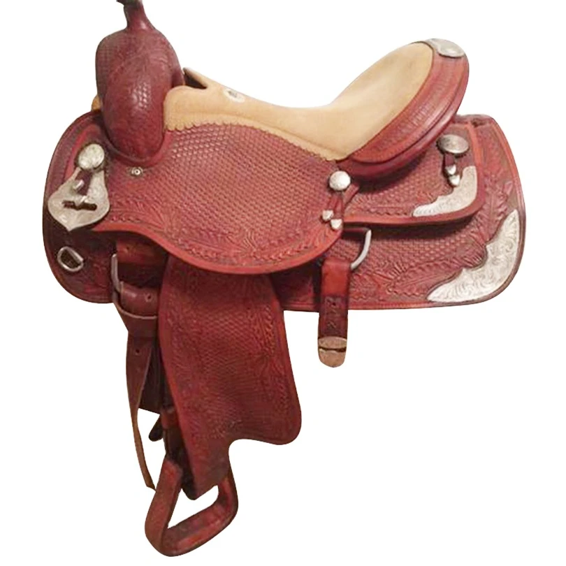 Wholesale 2022 Leather Material High Quality Wholesale Best Design Cheap Price Light Weight Horse Riding Saddle