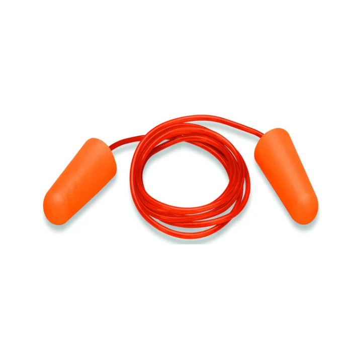 Best Sale disposable ear plugs with cord, orange, NRR 32dB, easy insertion and removal earplugs noise reduction from Vietnam