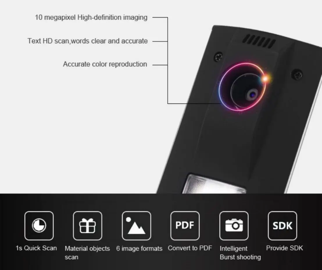 Best seller high speed LS-1100FA 10 milliom pixels high resolution portable document scanner A4