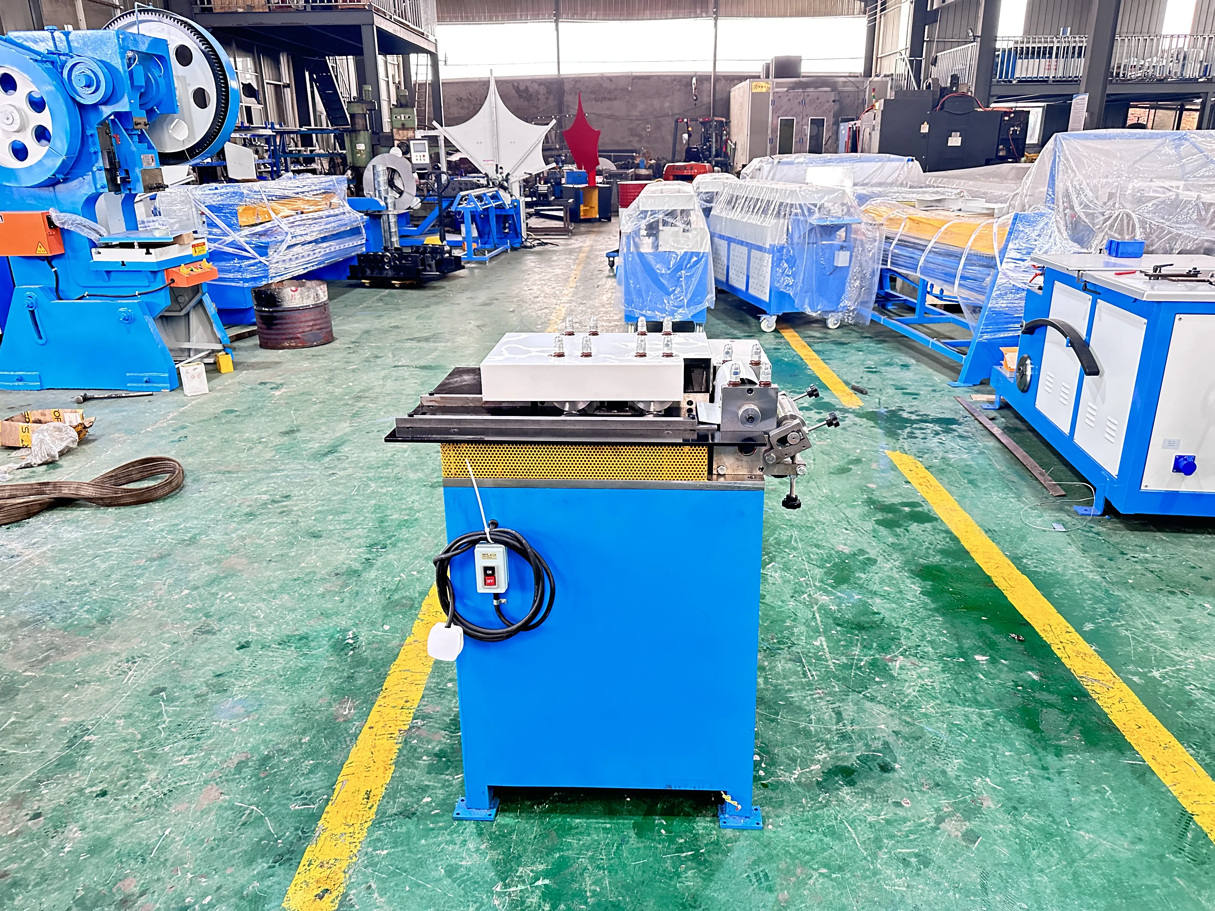 Dovetail Collar Machine for round hvac duct making machines