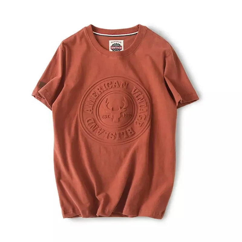 Simple Style Designer Fashion Clothes Solid Color Cotton Short Sleeves Tee Shirts Print Casual Free T-shirts Men Women