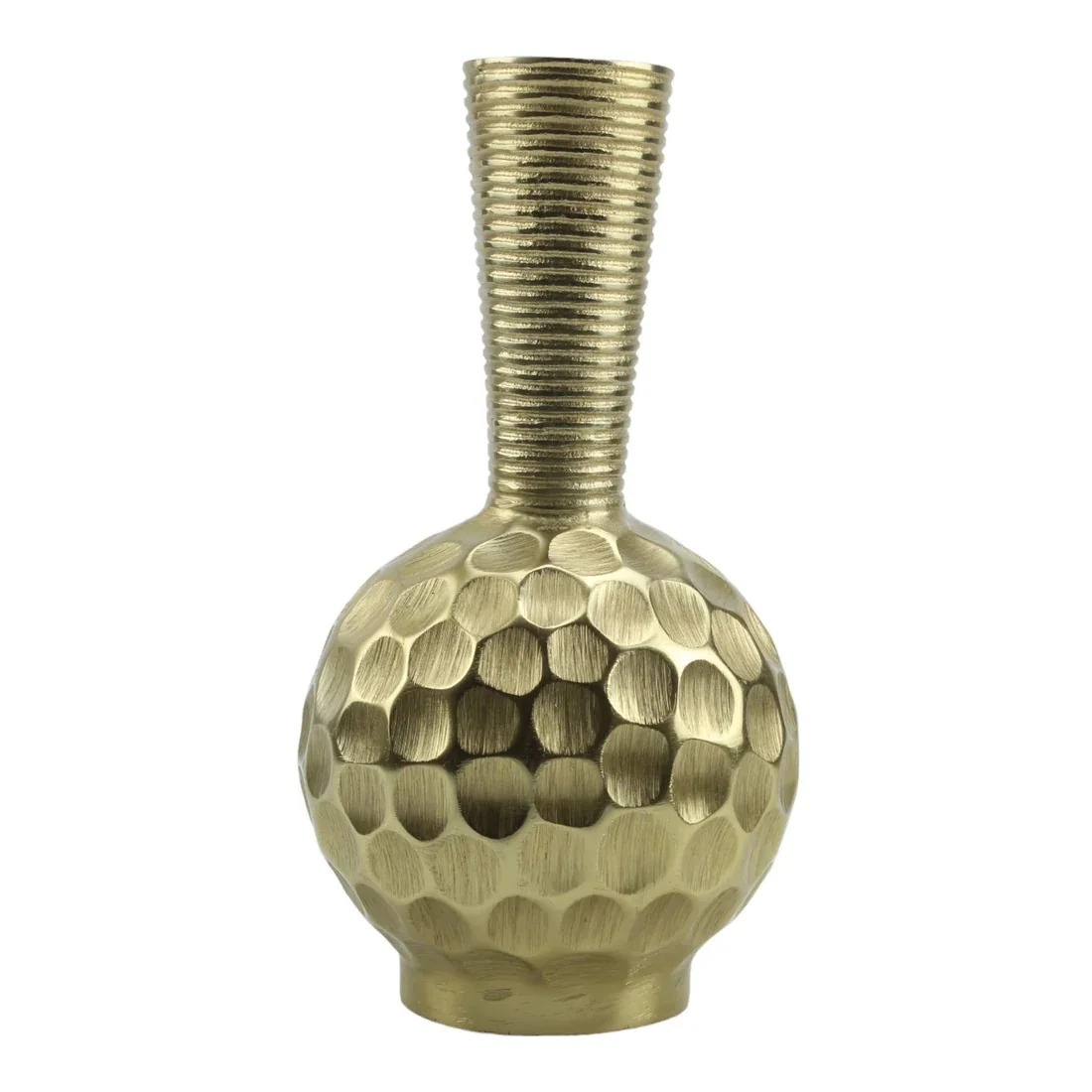 New Arrival Golden Color Medium Size Flower Vases Of Best  Design Top Quality  Decorative With The Sizes  23x16x16 Cm