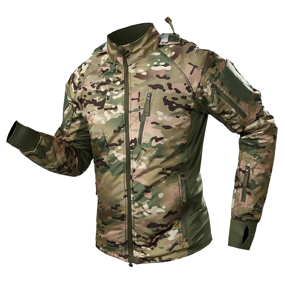 Jacket Factory Olive Green Breathable Suit Camping Outdoor Tactical Hunting Lightweight Cotton Clothing