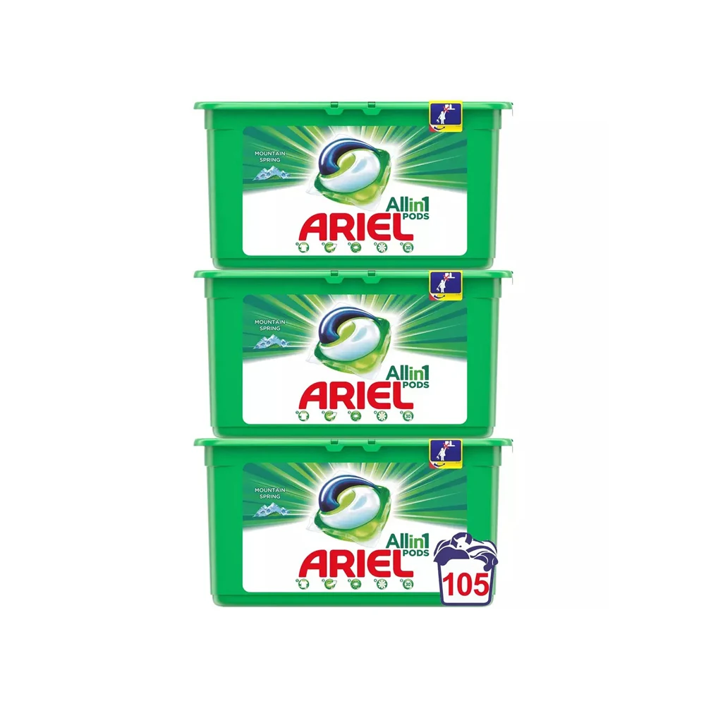 Ariel All In1 Pods Tub Plastic X1 477G Laundry Detergent 15 Capsules/Ariel washing powder detergent