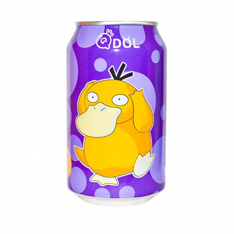 QDOL Refreshing Grape Flavor Carbonated Soda Beverage 330ml, Carbonated Drink for wholesale