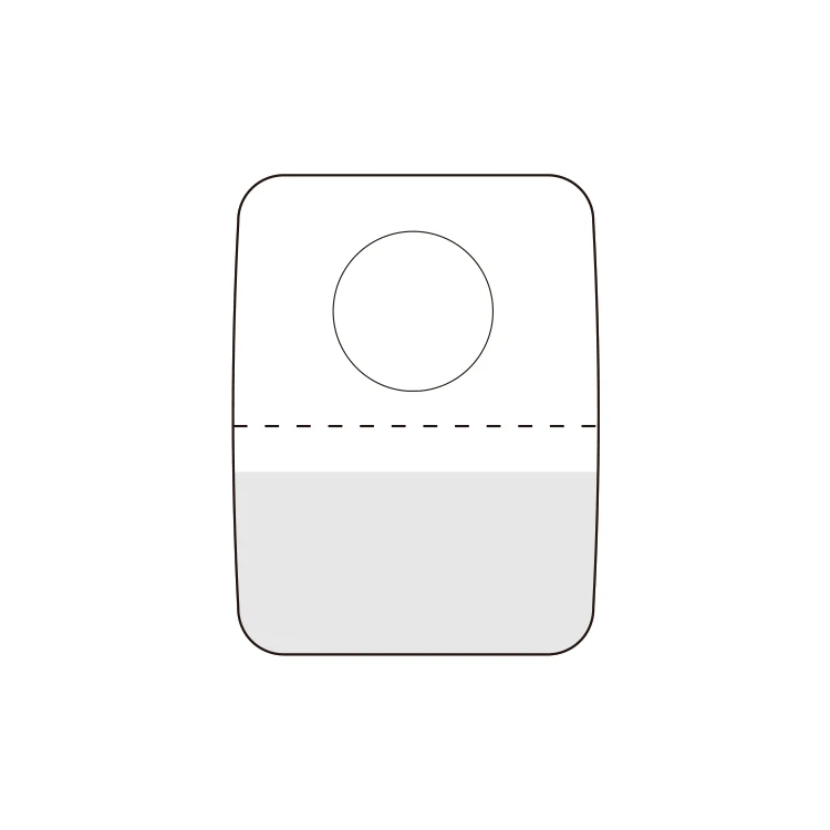 PET Clear Circle Sot adhesive Hang Tab