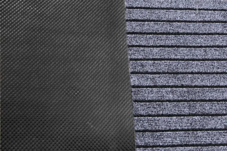 Seven Rib Doormat Custom Outdoor Polyester Floor Carpet Striped New Design Washable Welcome Mats Front Door Office Hallway