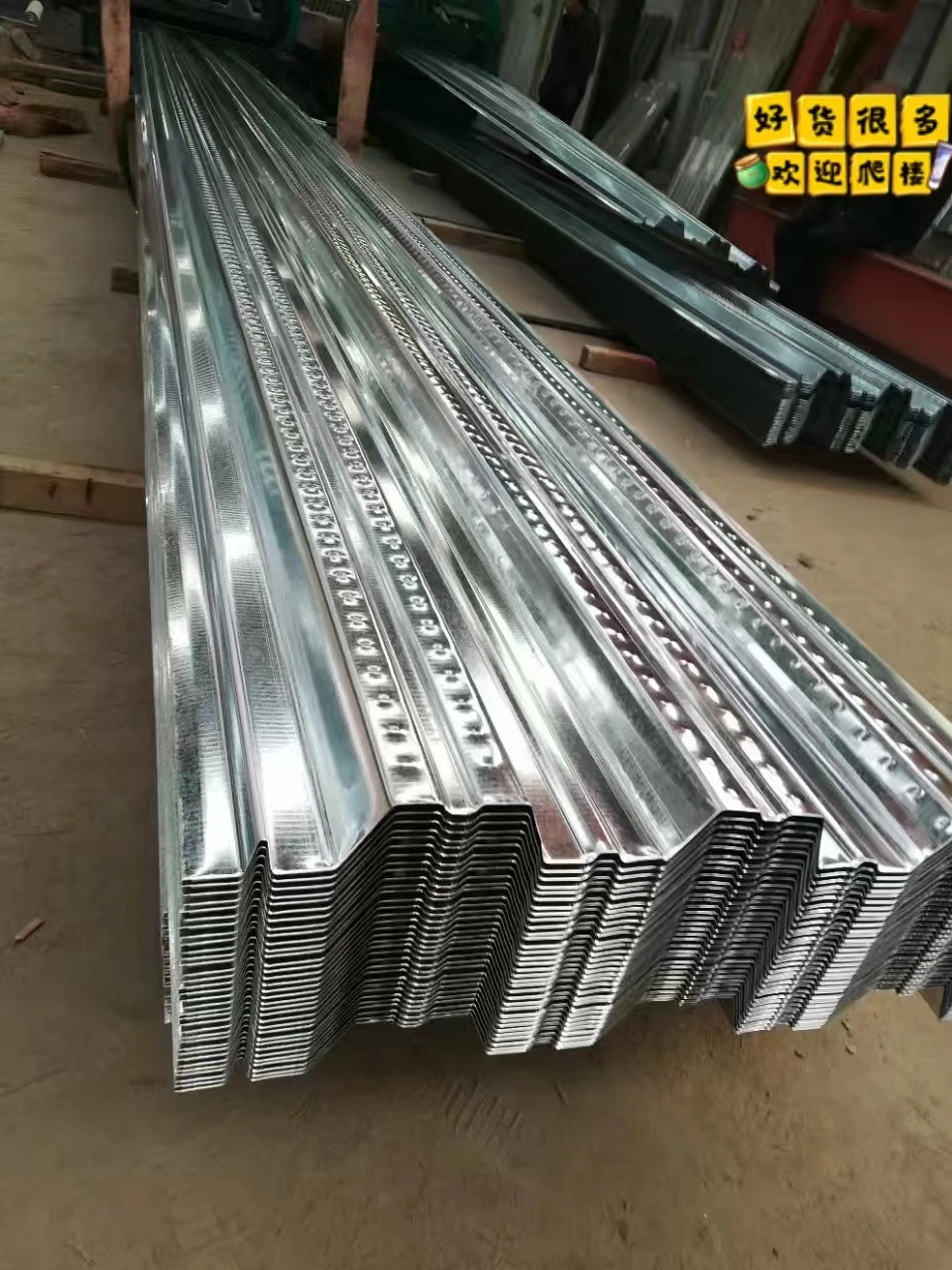 Building Materials 0.6mm Galvanized Decking Roof Steel Corrugated Plate Metal Floor Steel Deck Sheet For Concrete Slab