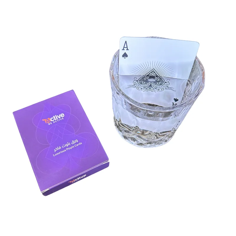 high quality sale plastic coated playing card Saudi poker waterproof PVC kuwait plastic playing cards