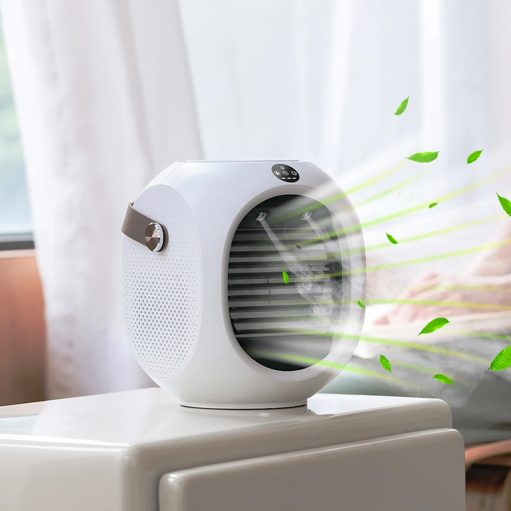 Home Office Rechargeable Intelligence Air Cooler Fan Wireless Mini Portable Air Conditioner