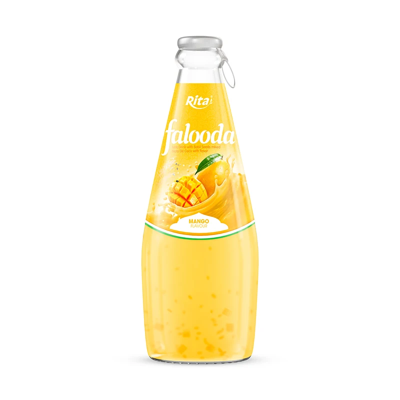 Supplier Falooda Mango Flavor 290ml Glass Bottle Vietnam Factory Reasonable Milk Healthy Refresh Body Price Drinking