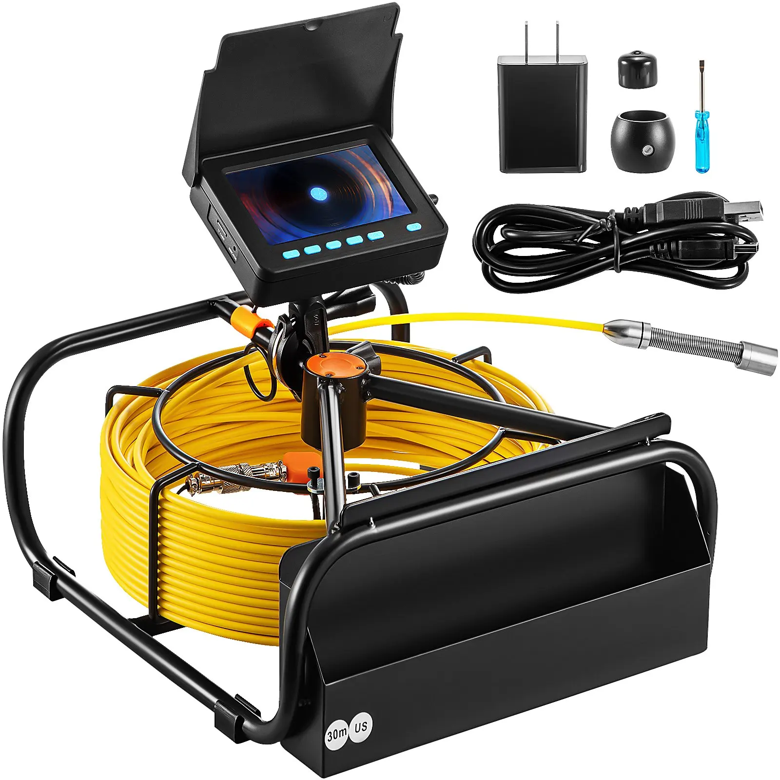 Inspection Camera with DVR Function Waterproof IP68 Borescope Industrial Endoscope for Home Wall Duct Drain Pipe Plumbing