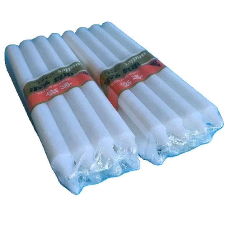 Dubai Market Christmas candle Tapered candle white stick candle on cheap price