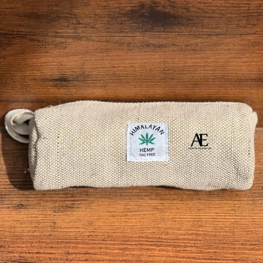 New Handmade Organic Fabric Hot Selling Hemp Hippy Classic Pencil Case Stationery Case Eco-Friendly Pen Holder Gift For Kid