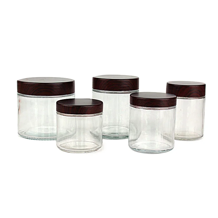 250ml 260ml 250 ml Airtight Storage Round Large Glass Jar with PP screw lid for cosmetic bath salt hair mask packaging container