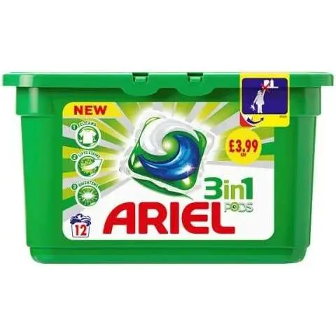 Powerful Ariel 3 in 1 Mountain Spring Washing Gel Capsules / Ariel All in 1 capsule / Ariel 3in1 PODS, Washing liquid