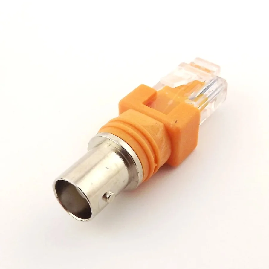 Адаптер RJ45 к RF разъему BNC мама папа коаксиальный бочонок соединитель