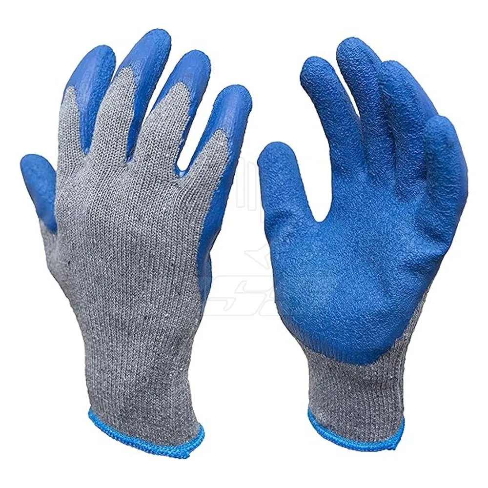 2024 Custom Logo Printed Coated Gloves Comfortable Breathable PVC Made Natural Rubber Nitrile OEM Service Available Hot Selling