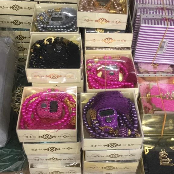 Misbaha Electronic Counter Tasbih Gift Set Digital Tasbeeh Rosary Muslim Ramadan Islamic Gifts Muslim Eid Box Customized Allah