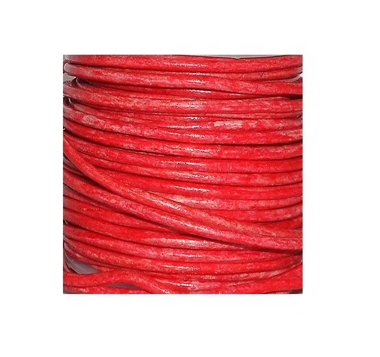 Vintage Round Leather Cords for making jewelry accessories DIY Craft Bracelet Necklace Anklet